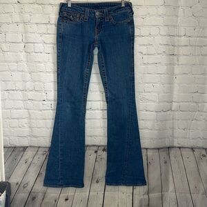 True Religion World Tour Joey  Jeans Womens Size 26 Twisted Seam Vintage